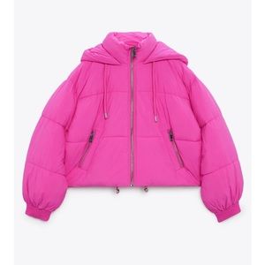 LAST ☝🏼🍒 ZARA NWT QUILTED PUFFER W/ HOOD 🌸